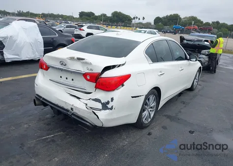 2015 Infiniti Q50 Premium z USA, uszkodzony, nr VIN JN1BV7AP0FM349887